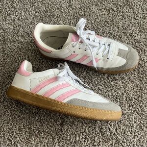 Adidas Pink & White Sambas